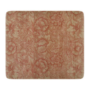 Roser Mohn (von William Morris) (Vintage-Muster) Schneidebrett