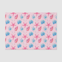 Roser Seestern & Blaue Muschel (Design 83 Pink Ser