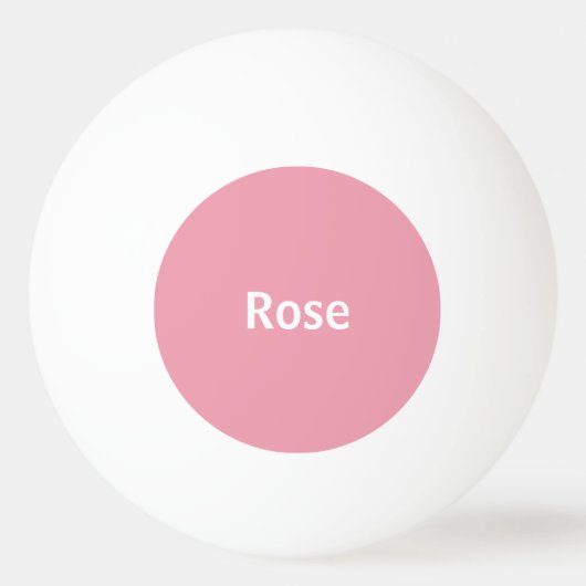 Roserosa personalisiertes Ping Pong Paddel Tischtennisball (Vorderseite)