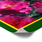 Roses Abstrakte Art Poster (Ecke)