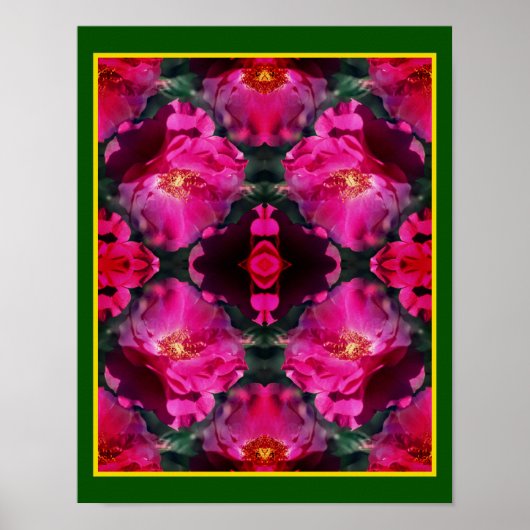 Roses Abstrakte Art Poster (Vorne)