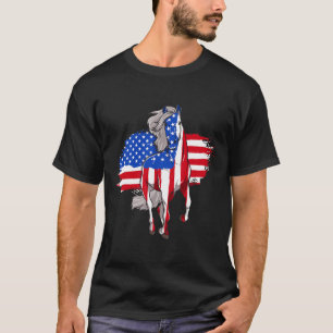 Roses America Flag 4. Juli Unabhängigkeitstag T-Shirt
