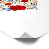 Roses And Skulls Heart Gothic Style Valentine Be M Poster (Ecke)