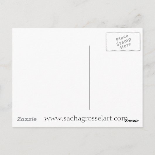 Roses Aquarellmalerei Postkarte (Rückseite)