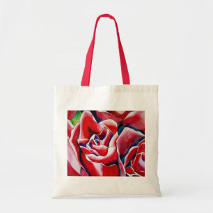 Roses Aquarellmalerei Tragetasche
