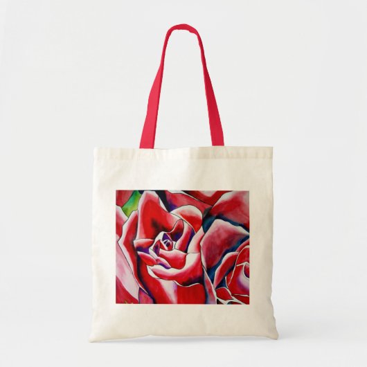 Roses Aquarellmalerei Tragetasche (Vorne)