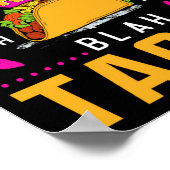 Roses Are Red Blah Blah Blah Tacos Foodie Valentin Poster (Ecke)