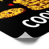 Roses Are Red Blah Blah Cookies Food Lover Valenti Poster (Ecke)