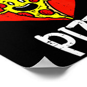 Roses Are Red Blah Zza Funny Valentine Day Food  Poster (Ecke)