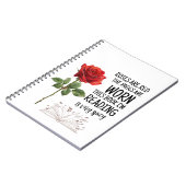 Roses Are Red This Book Is Very Spicy Book Lover  Notizblock (Linke Seite)