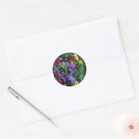 roses are smart runder aufkleber (Umschlag)