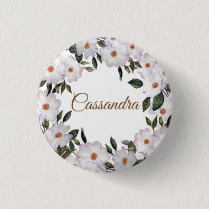 Roses Ballerina Blumendesign Button