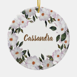 Roses Ballerina Blumendesign Keramik Ornament