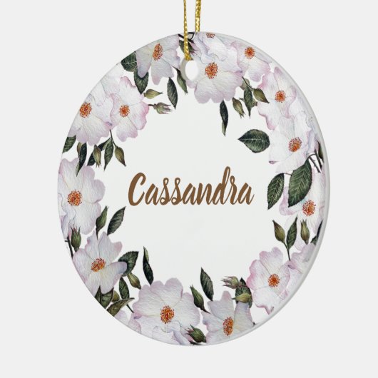 Roses Ballerina Blumendesign Keramik Ornament (Links)