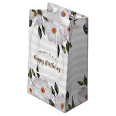 Roses Ballerina Blumendesign Kleine Geschenktüte (Rückseite Schrägansicht)