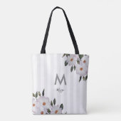 Roses Ballerina Floral Monogram Tasche (Rückseite)