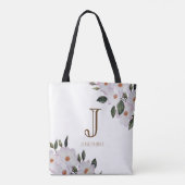 Roses Ballerina Floral Monogram Tasche (Rückseite)