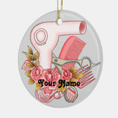 Roses Beautician Keramik Ornament (Links)