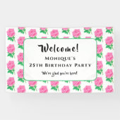 Roses Birthday Banner (Horizontal)