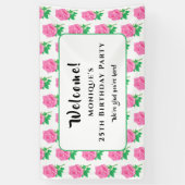 Roses Birthday Banner (Vertikal)