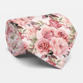 Roses Blume Krawatte (Gerollt)