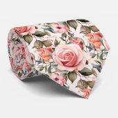 Roses Blume Krawatte (Gerollt)