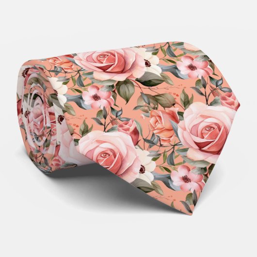 Roses Blume Krawatte (Gerollt)