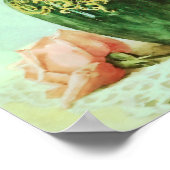 Roses Blume Rosa Malerei Poster (Ecke)