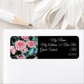 Roses Blume Rücksendeadressen-Aufkleber (Insitu)