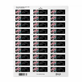 Roses Blume Rücksendeadressen-Aufkleber (Vorne)