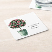 Roses Blumenbaum Brautparty Rechteckiger Pappuntersetzer (angewinkelt)