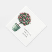 Roses Blumenbaum Brautparty Serviette (Ecke)