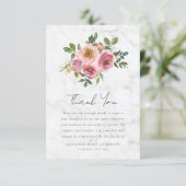 Roses Blumenbeerdigung Beileid Dankeskarte (Stehend Vorderseite)