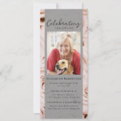 Roses Blumenbeerdigung Foto Digitaler Auftritt Einladung (Vorderseite)