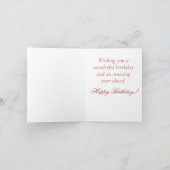 Roses Blumendesign Geburtstagskarte Karte (Innenseite)