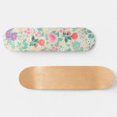 Roses Blumendesign Skateboard (Horizontal)