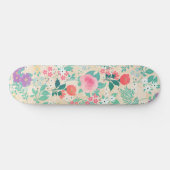 Roses Blumendesign Skateboard (Horizontal)