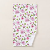 Roses Blumendruck Badhandtuch Set (Handtuch)