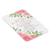 Roses Blumendusche Einladung Magnet (Rechte Seite)