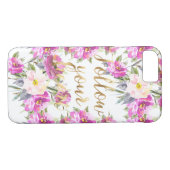 Roses Blumengoldverzierung Case-Mate iPhone Hülle (Rückseite (Horizontal))