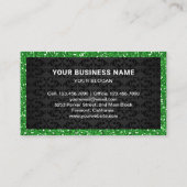 Roses Blumengrün Velvet Cupcake Bäckerei Visitenkarte (Rückseite)