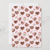 Roses Blumenherz Südwesten Brautparty Einladung (Rückseite)