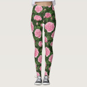 Roses Blumenmuster Leggings (Vorderseite)