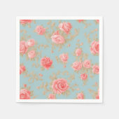 Roses Blumenmuster Serviette (Vorderseite)