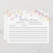 Roses Blumenrezeptkarten (Vorne/Hinten)