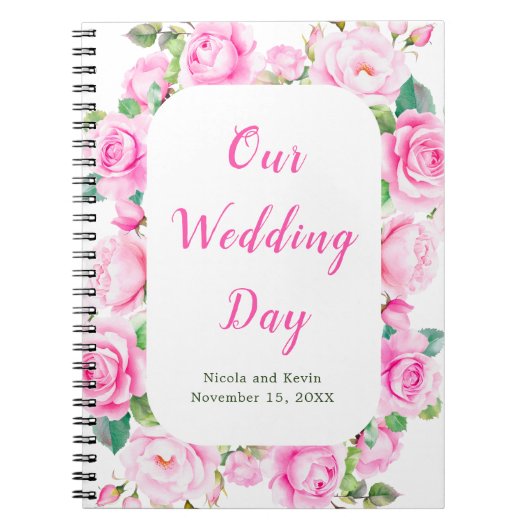 Roses Blumenzapfplaner Notizblock (Vorderseite)
