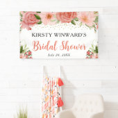 Roses Boho Brautparty Banner (Insitu)