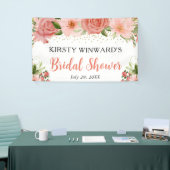 Roses Boho Brautparty Banner (Messeveranstaltung)