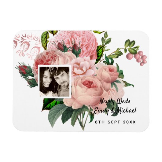 Roses Botanisches FOTO Magnet (Horizontal)