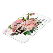 Roses Botanisches FOTO Magnet (Linke Seite)